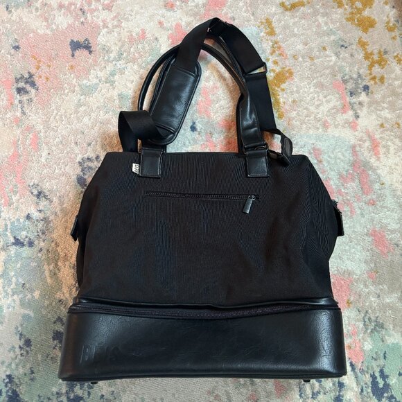 BÉIS The Weekender Bag – Black Travel Tote with Shoe Compartment - Picture 1 of 11